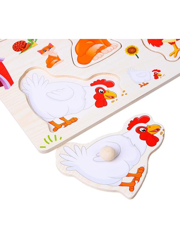 Рамка-вкладыш «Подбери картинку. Животные и птицы»