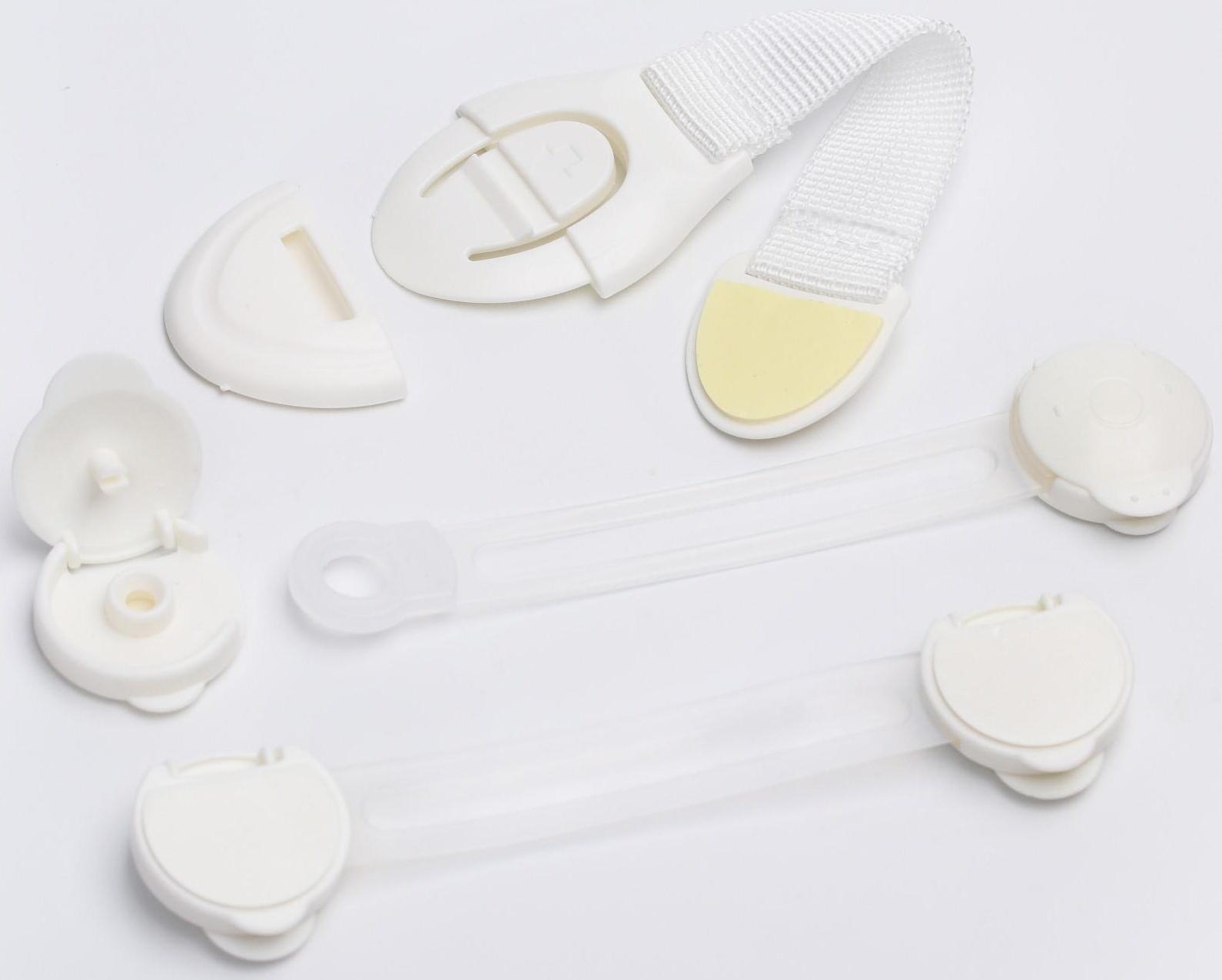 Набор, 3 предмета: блокиратор универсальный, 2 шт., блокиратор для выдвижных шкафчиков