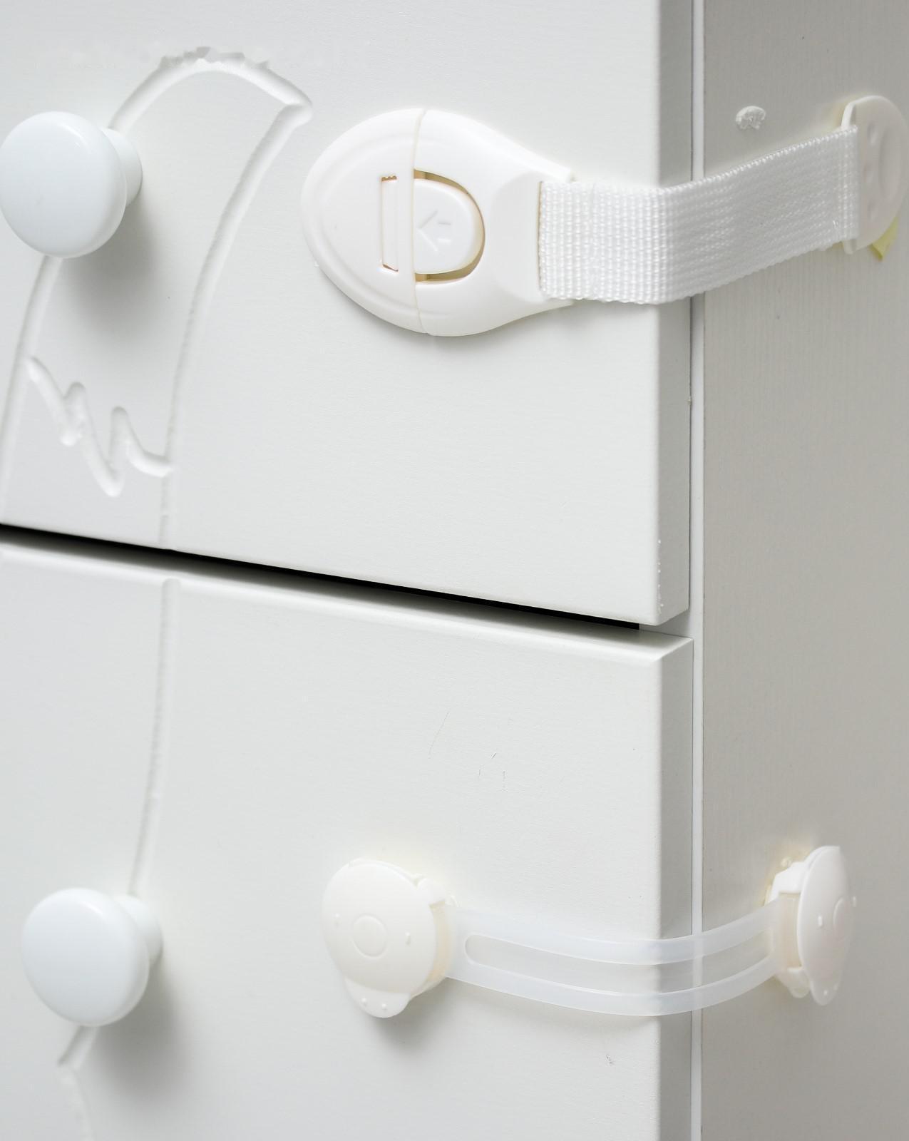 Набор, 3 предмета: блокиратор универсальный, 2 шт., блокиратор для выдвижных шкафчиков