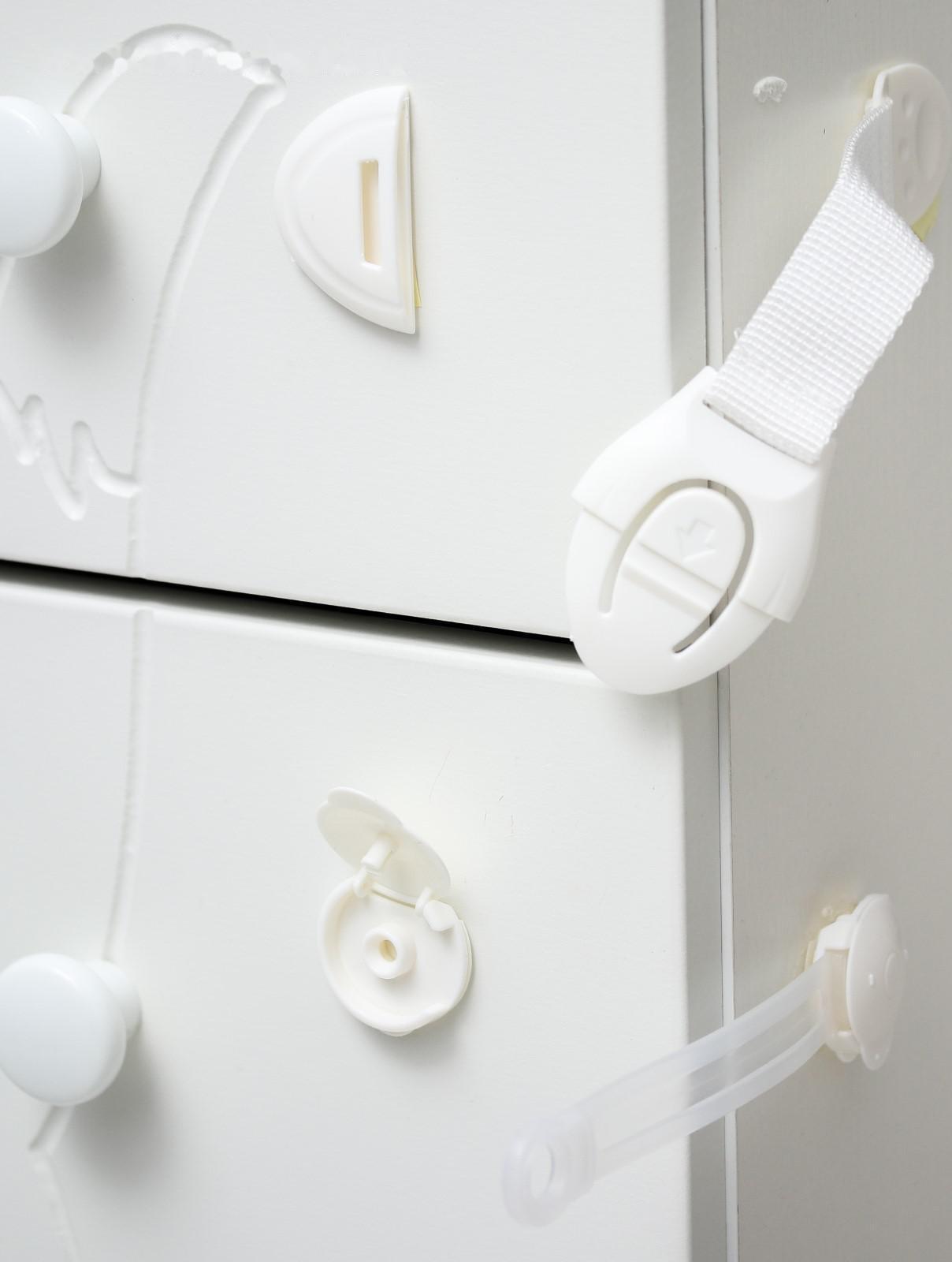 Набор, 3 предмета: блокиратор универсальный, 2 шт., блокиратор для выдвижных шкафчиков