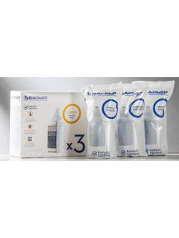 Набор сменных картриджей «Барьер-Классик», 3 шт, экономичная очистка, цвет белый