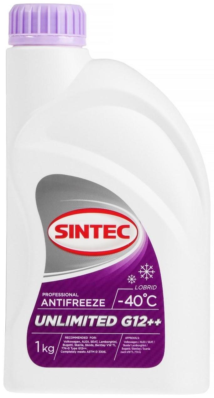 Антифриз Sintec Unlimited красно-фиолетовый, 1 л