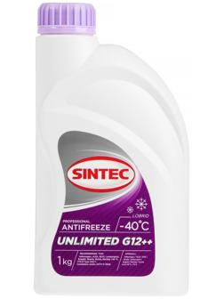 Антифриз Sintec Unlimited красно-фиолетовый, 1 л