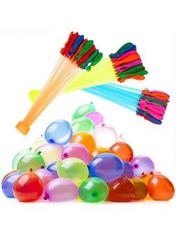 Водные бомбы «Шар», 3 насадки, 37 шаров, цвета МИКС