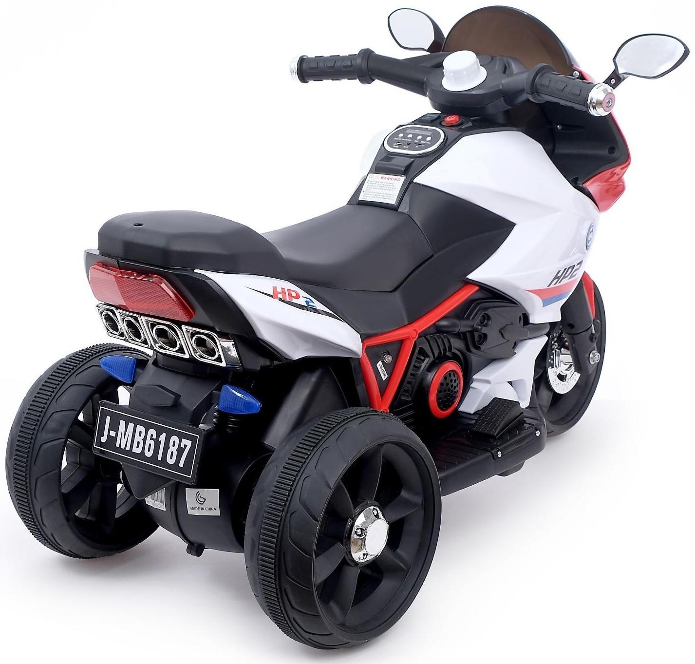 Электромобиль «Супер Байк», USB, свет, цвет красный