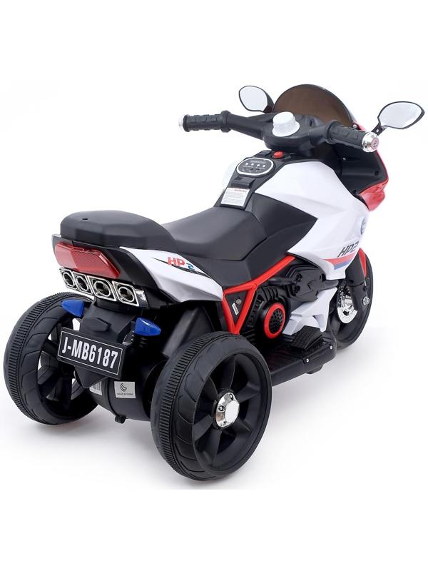 Электромобиль «Супер Байк», USB, свет, цвет красный