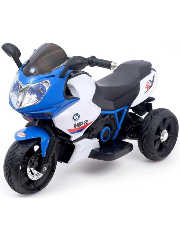 Электромобиль «Супербайк», USB, световые эффекты, цвет синий