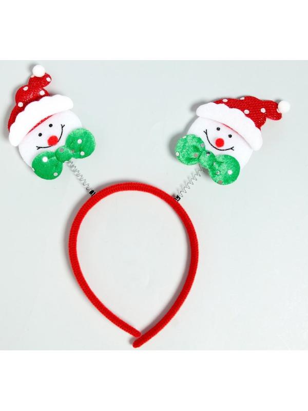 Карнавальный ободок «Снеговичок»