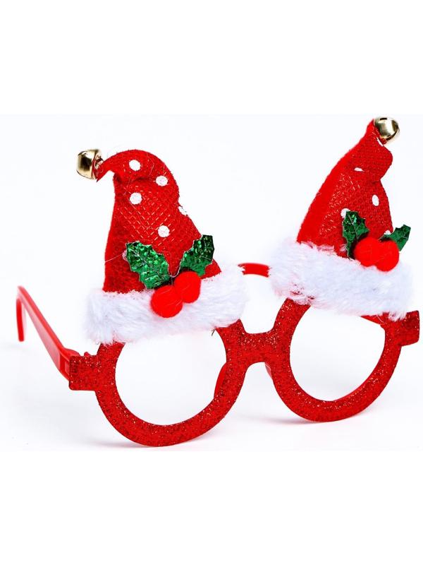 Карнавальные очки «Новогодний колпак»