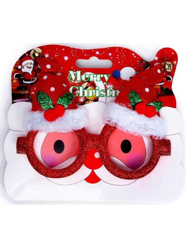 Карнавальные очки «Новогодний колпак»