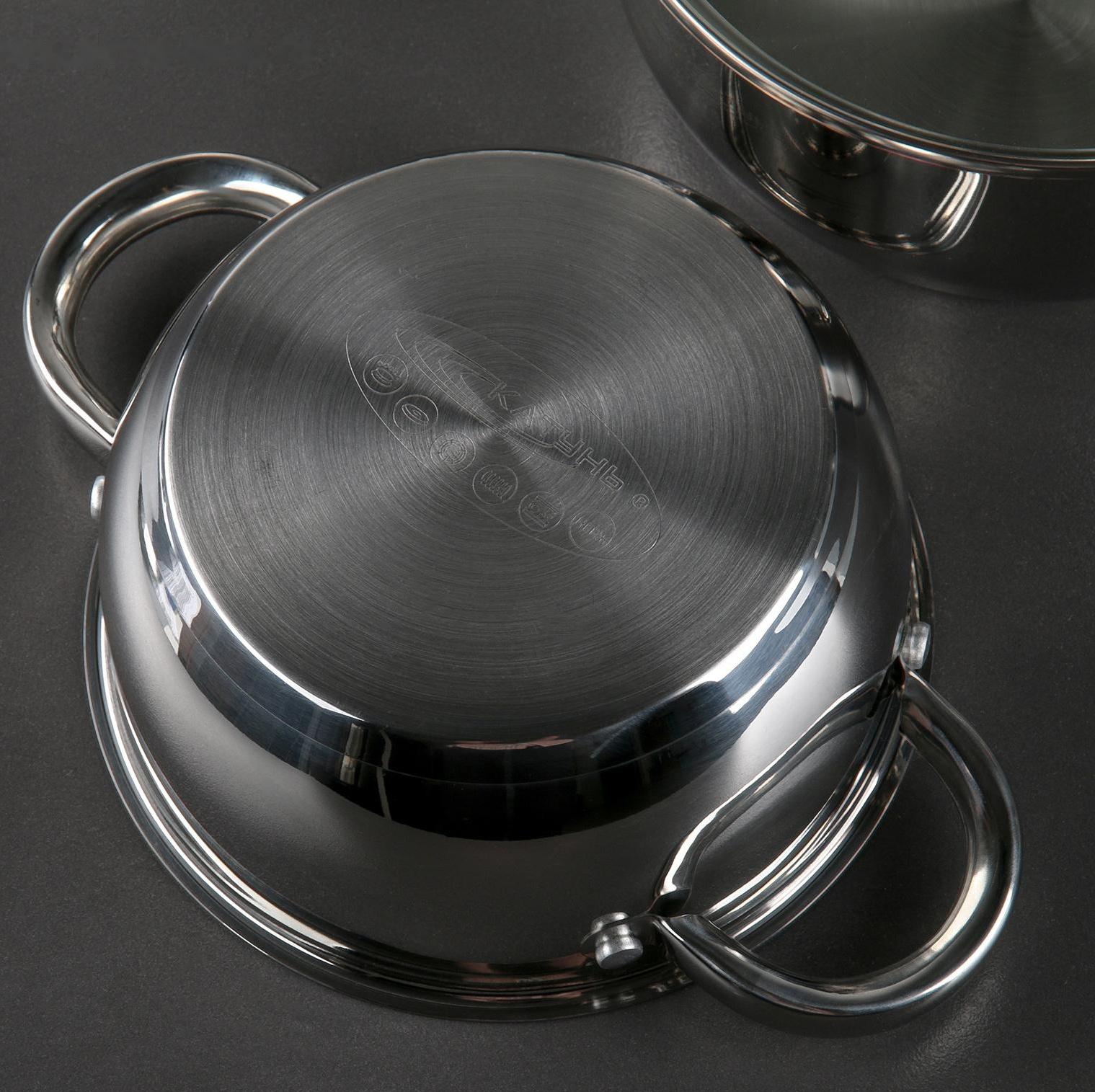 Набор кастрюль «Антея», 3 предмета: 1,5 л, 2 л, 3 л, капсульное дно, подарочная упаковка