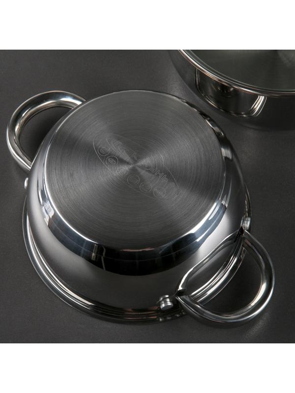 Набор кастрюль «Антея», 3 предмета: 1,5 л, 2 л, 3 л, капсульное дно, подарочная упаковка