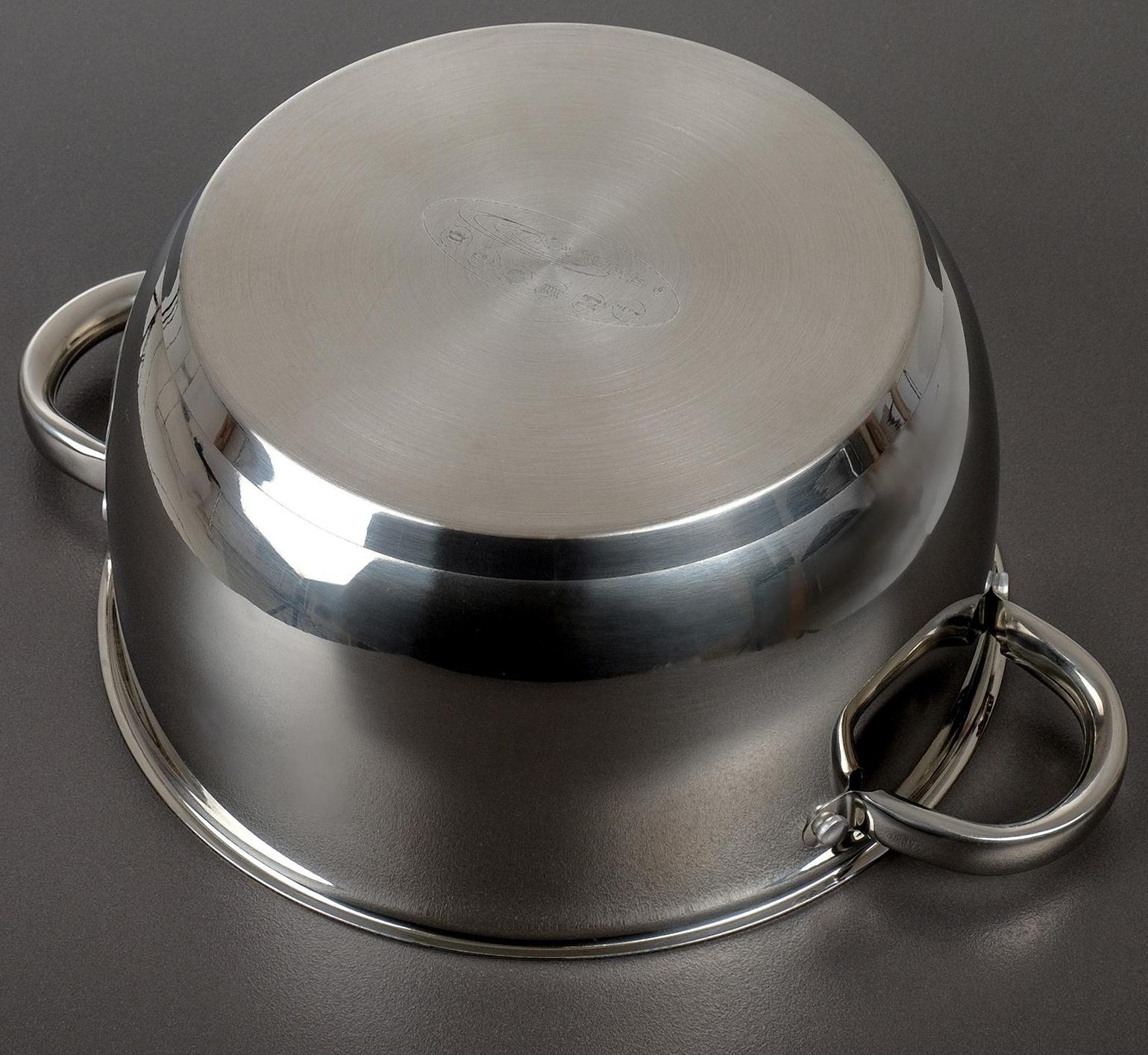 Кастрюля «Антея», 5 л, d=24 см, капсульное дно, стеклянная крышка