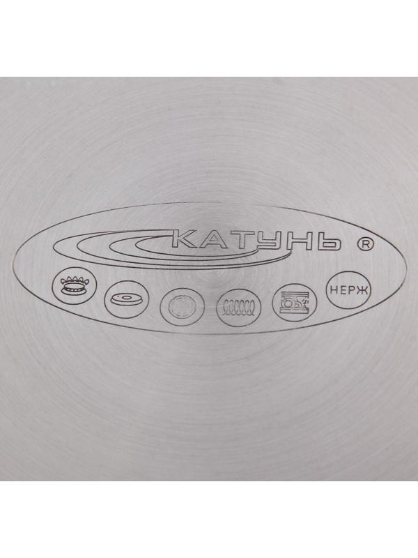 Кастрюля «Антея», 5 л, d=24 см, капсульное дно, стеклянная крышка