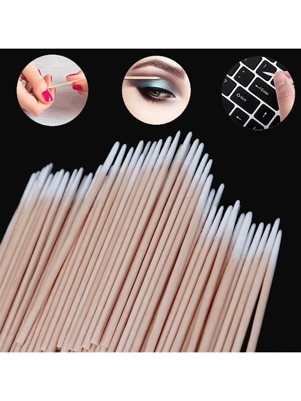 Ватные палочки на деревянной основе, заострённые, 10 см, 100 шт