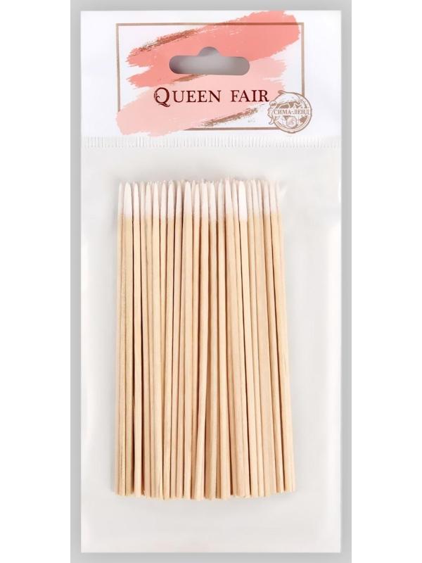 Ватные палочки на деревянной основе, заострённые, 10 см, 100 шт