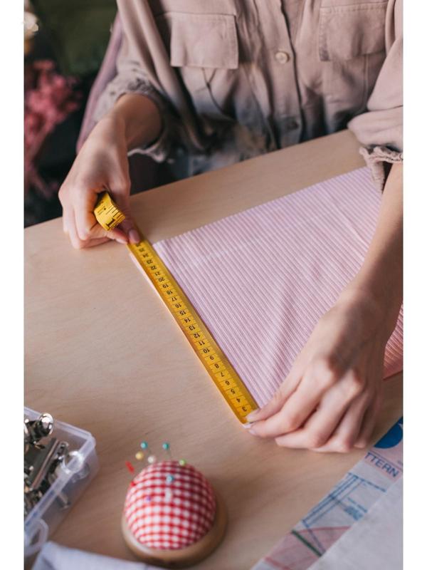 Сантиметровая лента портновская, 300 см (см/дюймы), цвет жёлтый