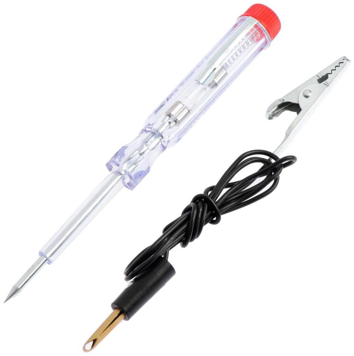 Пробник-тестер автомобильный ТУНДРА, 6-24 В, 130 мм, пластиковый корпус