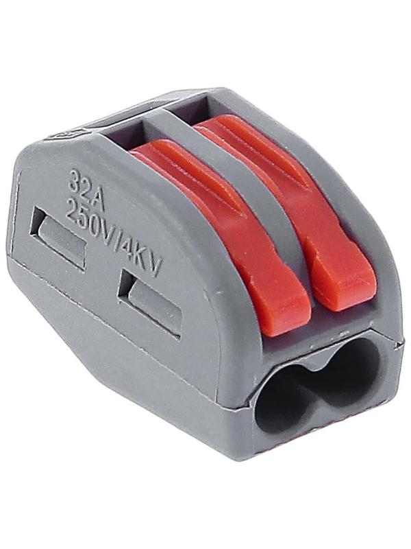 Клемма строительно монтажная Smartbuy, 2 отверстия с рычагами