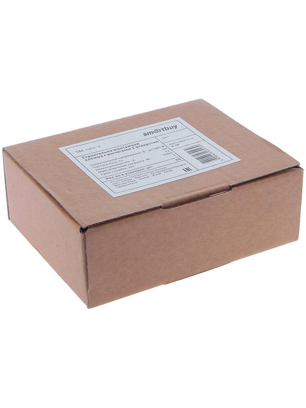 Клемма строительно монтажная Smartbuy, 2 отверстия с рычагами