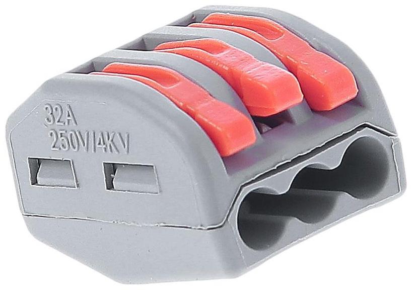 Клемма компактная соединительная Smartbuy, 3 отверстия с рычагами