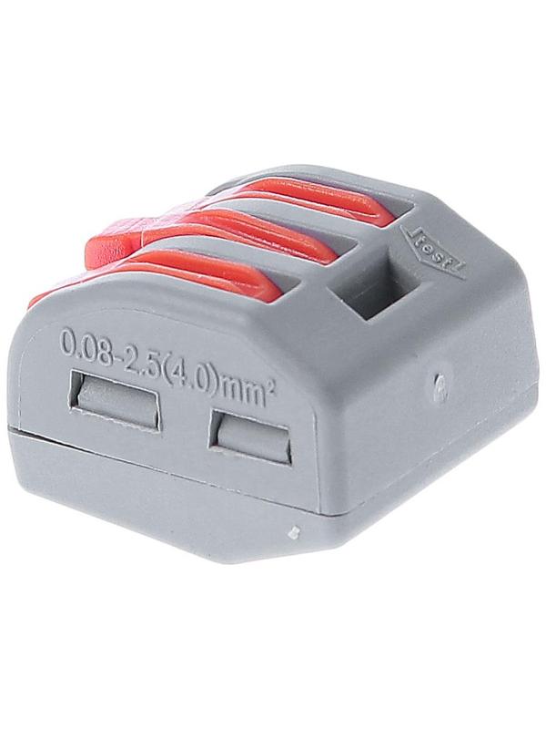 Клемма компактная соединительная Smartbuy, 3 отверстия с рычагами