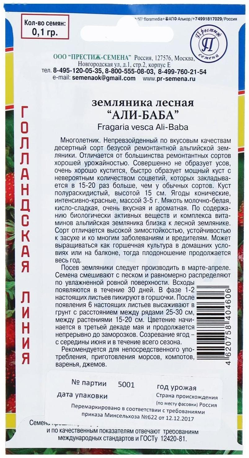 Семена Земляника 