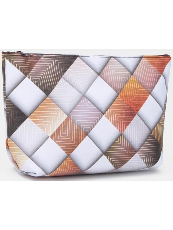 Косметичка на молнии, цвет коричневый