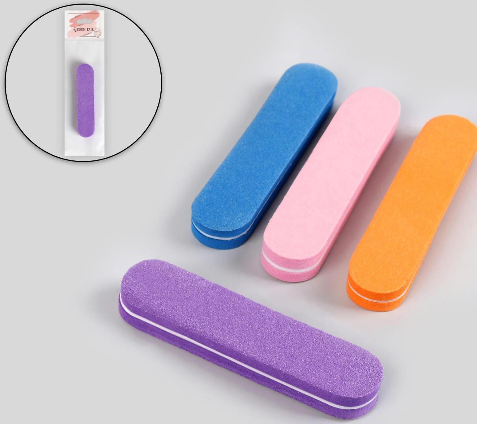 Баф шлифовочный, 2 в 1, 9 см, цвет МИКС