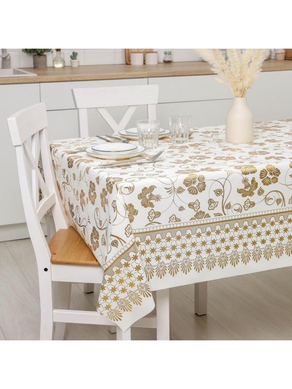 Клеёнка столовая на тканевой основе, ширина 137 см, рулон 20 метров