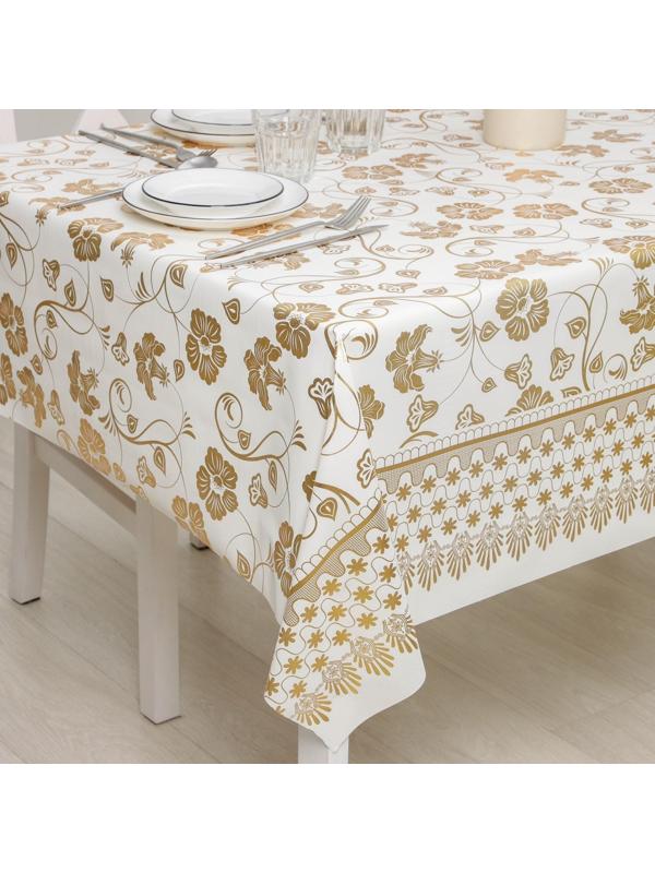 Клеёнка столовая на тканевой основе, ширина 137 см, рулон 20 метров