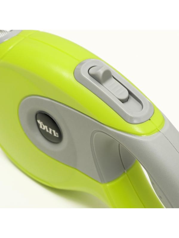 Рулетка DIIL, 5 м, до 40 кг, лента, прорезиненная ручка, зелёная с серым