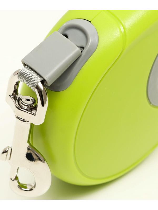 Рулетка DIIL, 5 м, до 40 кг, лента, прорезиненная ручка, зелёная с серым