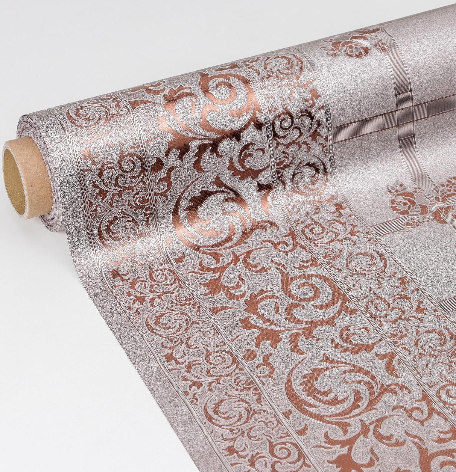 Клеёнка столовая на тканевой основе, ширина 137 см, толщина 0,25 мм, рулон 20 метров