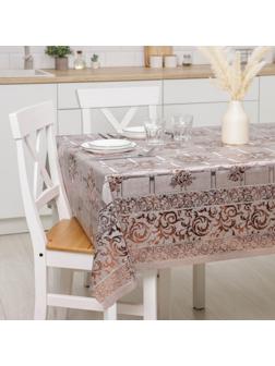 Клеёнка столовая на тканевой основе, ширина 137 см, толщина 0,25 мм, рулон 20 метров