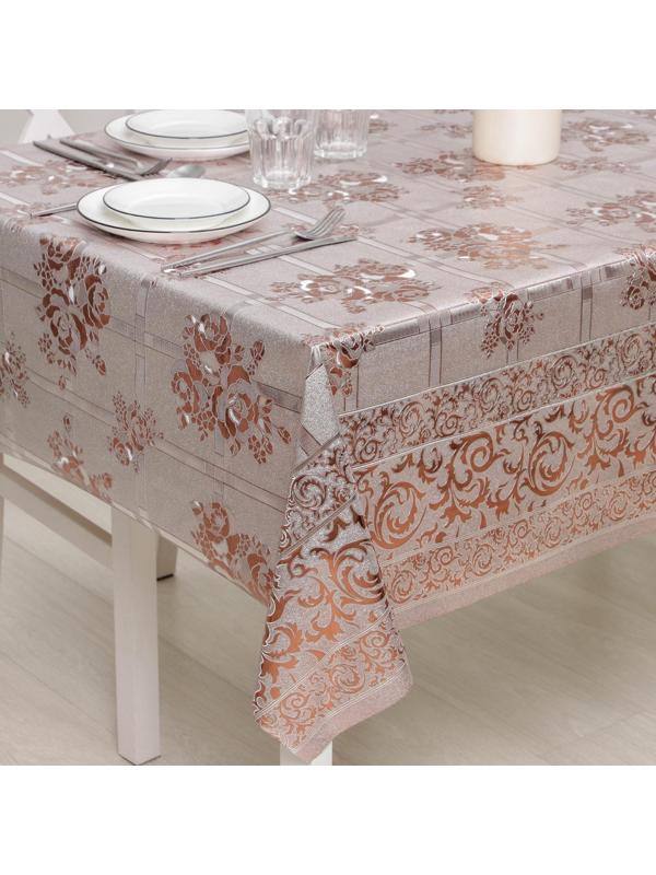 Клеёнка столовая на тканевой основе, ширина 137 см, толщина 0,25 мм, рулон 20 метров