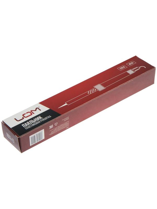 Паяльник ЛОМ, пластиковая рукоятка, 40 Вт, 220 В