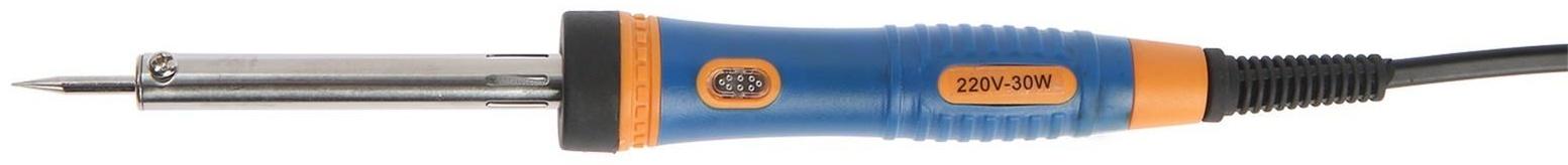Паяльник ТУНДРА, двухкомпонентная рукоятка, долговечное жало, 30 Вт, 220 В