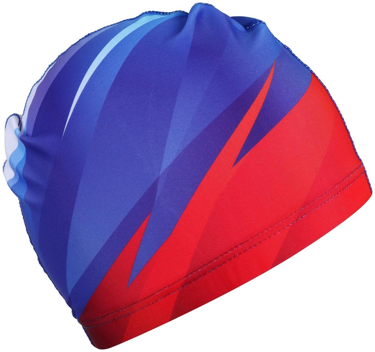 Шапочка для плавания взрослая ONLYTOP Swim, тканевая, обхват 54-60 см