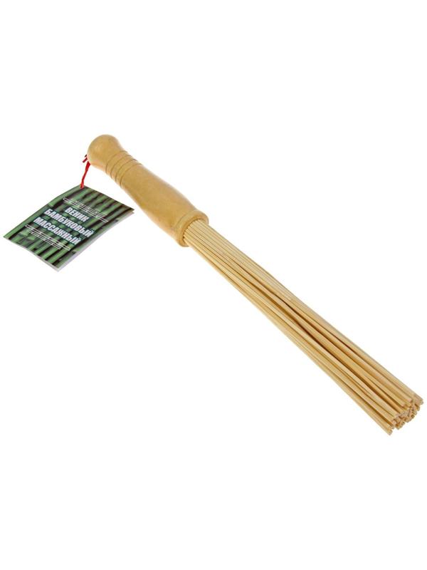 Веник массажный для бани бамбуковый, малый