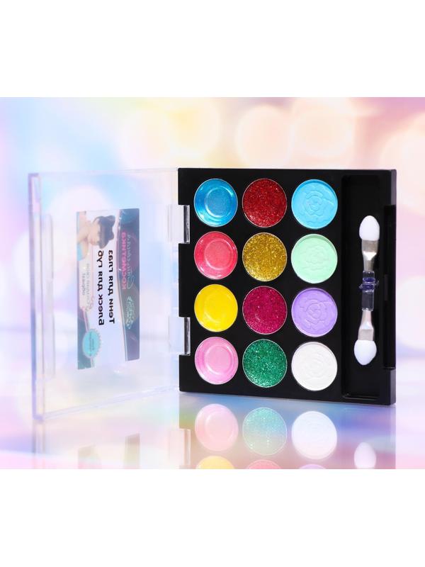 Набор косметики для девочки: тени, блеск, аппликатор