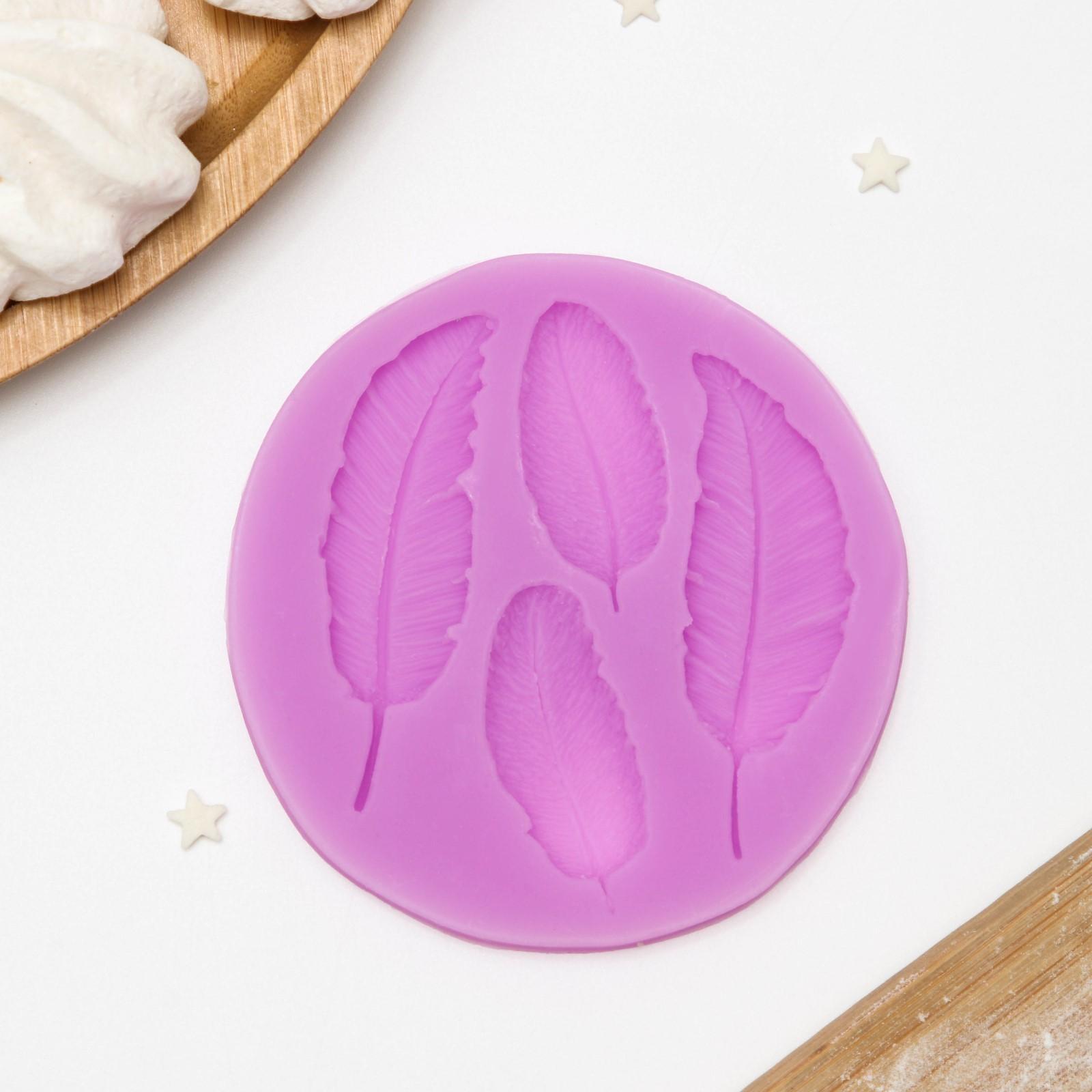 Молд «Пёрышко», 9×8,6 см, цвет МИКС