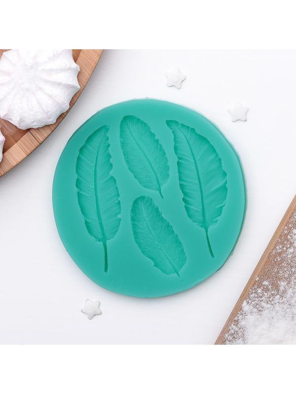 Молд «Пёрышко», 9×8,6 см, цвет МИКС