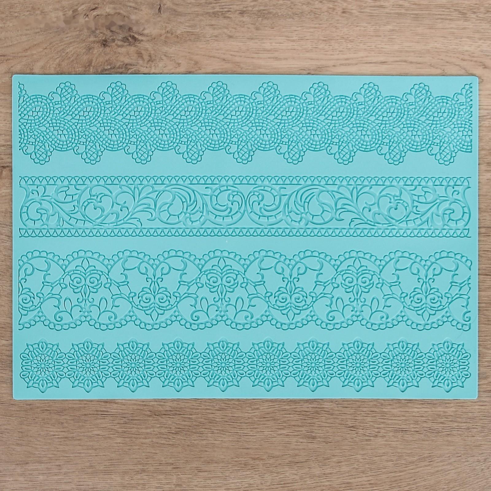 Коврик для айсинга силиконовый Доляна «Восхищение», 39×29,5 см, цвет МИКС