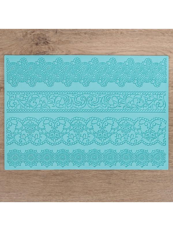 Коврик для айсинга силиконовый Доляна «Восхищение», 39×29,5 см, цвет МИКС