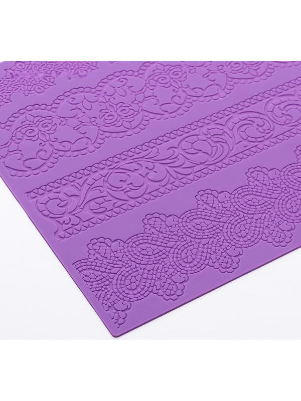 Коврик для айсинга силиконовый Доляна «Восхищение», 39×29,5 см, цвет МИКС