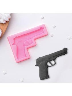 Молд силиконовый «Пистолет», 11×7,5×1 см, цвет МИКС
