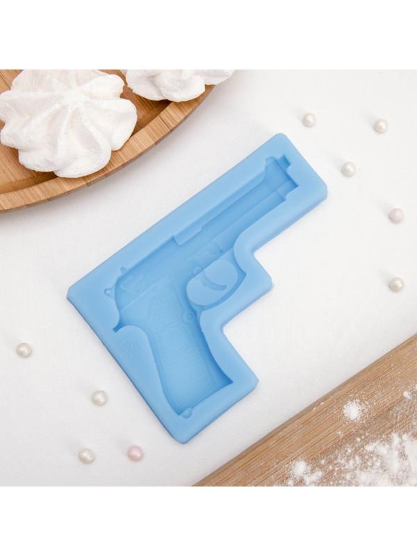 Молд силиконовый «Пистолет», 11×7,5×1 см, цвет МИКС