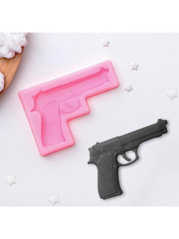 Молд силиконовый «Пистолет», 11×7,5×1 см, цвет МИКС