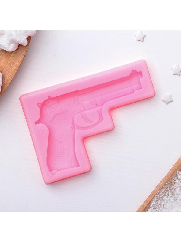 Молд силиконовый «Пистолет», 11×7,5×1 см, цвет МИКС